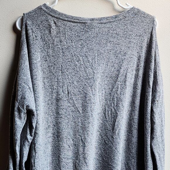 Mossimo Supply Co. Gray Cold Shoulder Sweater Size XS - Picture 14 of 16